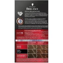 2x Schwarzkopf, Haarfarbe, Haarcoloration Brillance L854 Goldbraun (L854 Goldbraun)