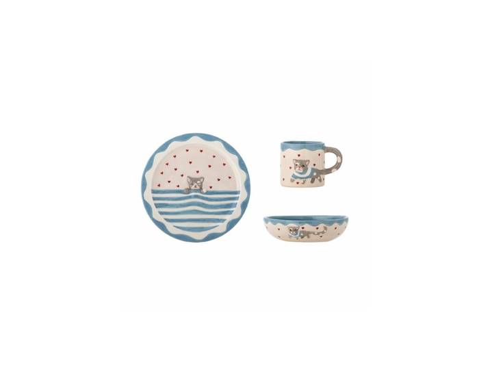 Bloomingville Mini Mille set bord, mok en schaaltje