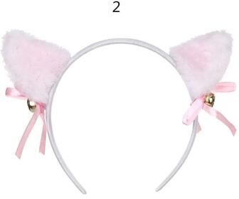 Uplift Essentials Cute Lace Black Cat Ears Headband Sexy Cosplay & Party Hair Accessory style 2