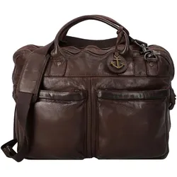 Harbour 2nd Balthazar Aktentasche Leder 42 cm Laptopfach (17", Universal), Notebooktasche, Braun