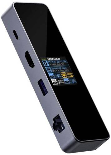 Dockcase USB-C Dockingstation DBP61L Universal integriertes Display, inkl. Ladefunktion, USB-C Power Delivery