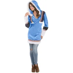 Eskimo-Kostüm "Adya" für Damen, eisblau