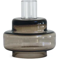 Ro Collection No.54 Kerzenständer braun aus Glas