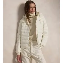 Polo Ralph Lauren für Damen. 211958932003 Faltbare wasserdichte Kapuzenjacke weiß (XXL), Lässig, Nachhaltig, Recyceltes Nylon