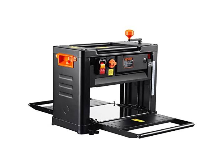 VEVOR Raboteuse à Bois Deux Vitesses Raboteuse Stationnaire 30\,1x33 cm Rabot d'Épaisseur Automatique Électrique Trois Lames 15 A 2000 W 23500 tr/min Faible Bruit pour Matériaux en Bois Dur et Tendre