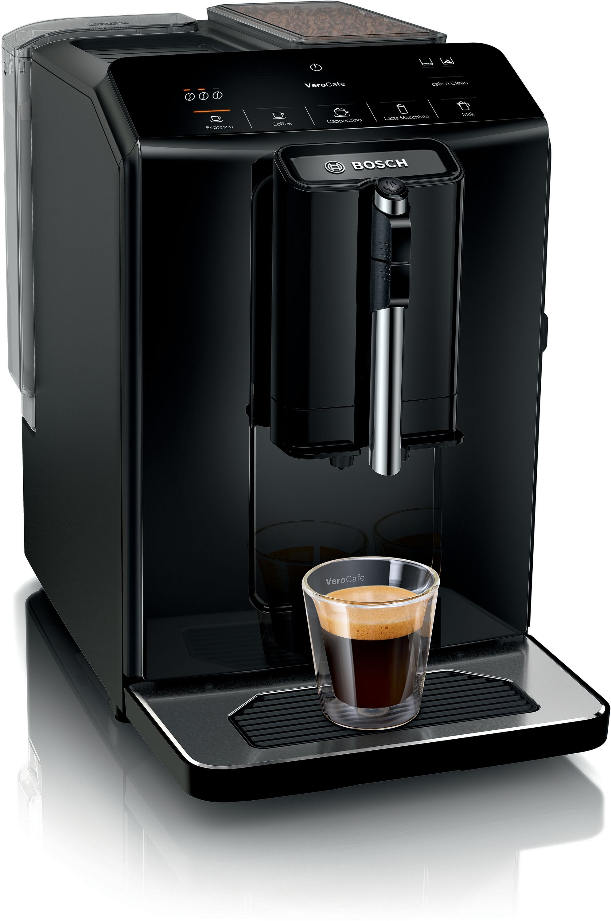 Bosch Serie 2 TIE20109 VeroCafe Kaffeevollautomat 15 bar 1,4 l 250 g AutoClean (Schwarz)