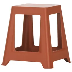Vitra Hocker Chap backstein rot, Designer Konstantin Grcic, 43x45.5x43 cm
