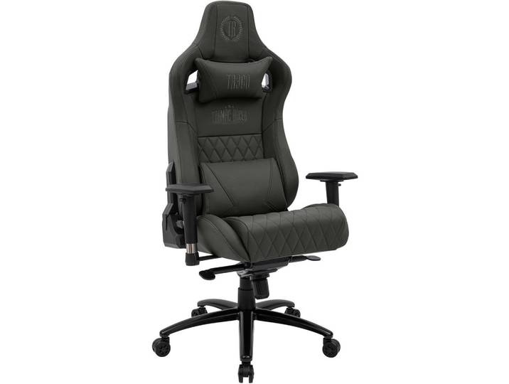 CLP Chefsessel Echtleder Grau, Metall, 70x133x64 cm, Büromöbel, Bürostühle, Gamingstühle