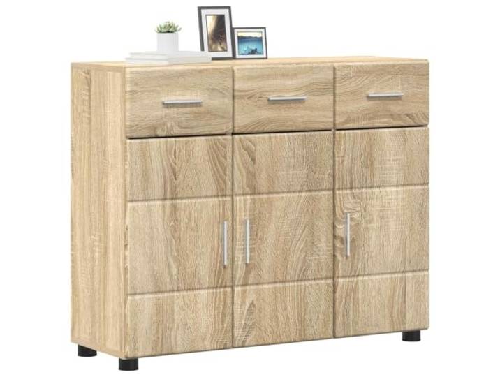 vidaXL Sideboard Florin 88,5 x 30,5 x 73 cm Sonoma-Eiche Holzwerkstoff