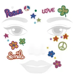 Face-Art Tattoo "Flower-Power"