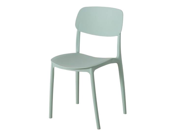 Chaise en plastique vert d'eau 42x40x79cm