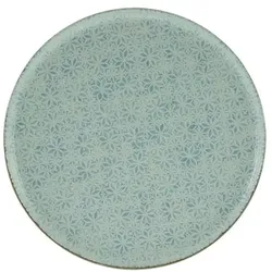 CreaTable Platte Emiliana Ø 33 cm Steinzeug Blau