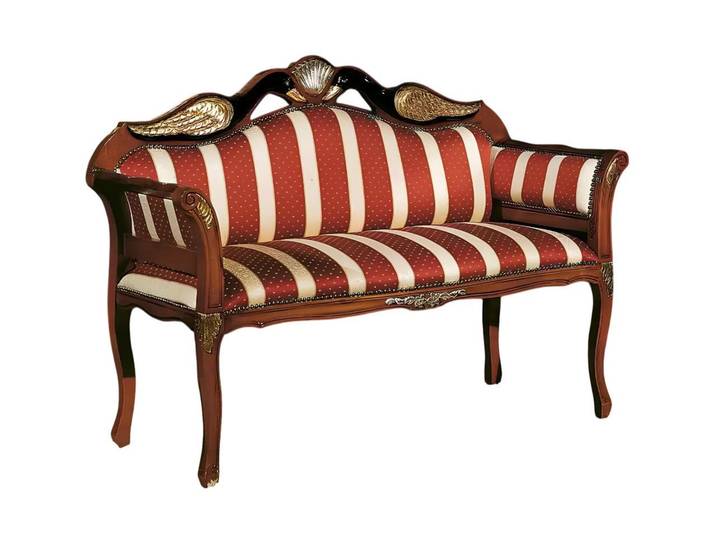Xlmoebel Sitzbank Elegante Textilbank im Barock-Stil mit komfortabler Polsterung (1-St., Sitzbank), Hergestellt in Europa