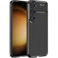 Screenguard Carbon Design (Samsung Galaxy S23), Smartphone Hülle, Schwarz