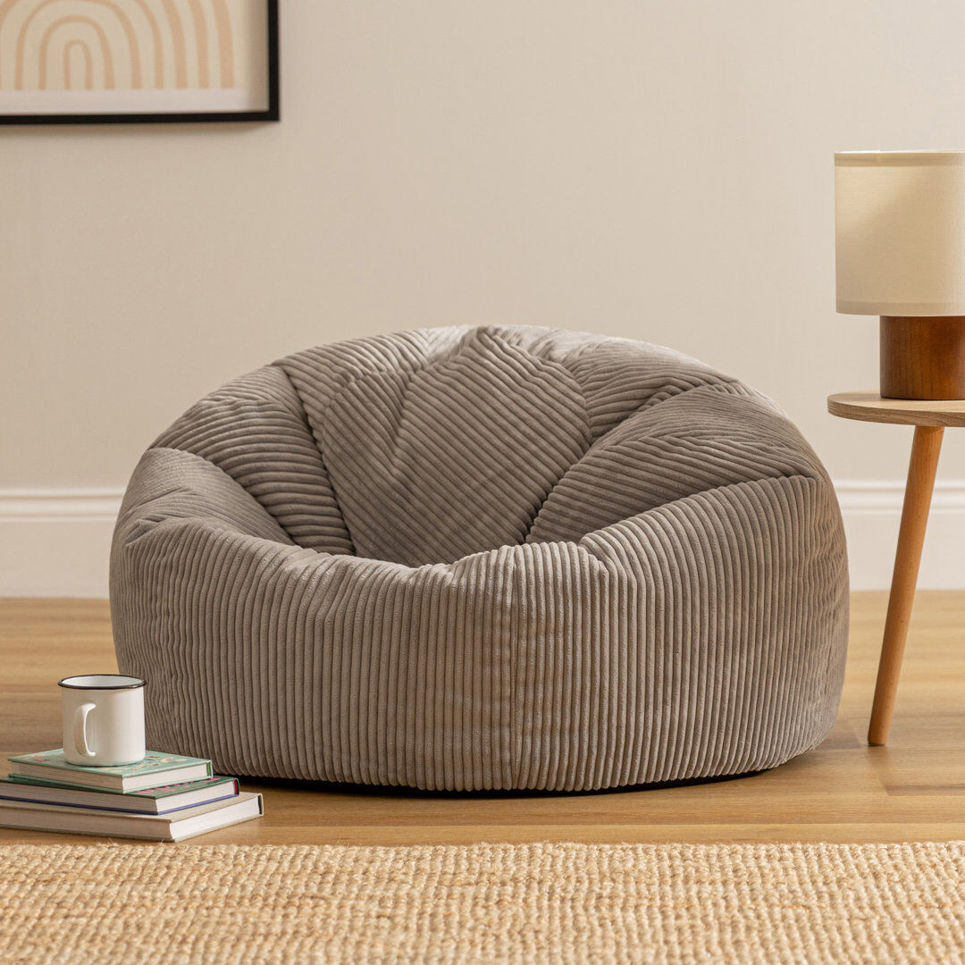 icon Kingston Beanbag Corduroy Navy Blue Grey