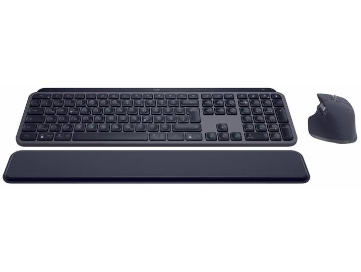 Logitech MX Keys S Combo Tastatur + Maus SET mit Tastatur + Maus – Tastatur/Keyboard – schwarz