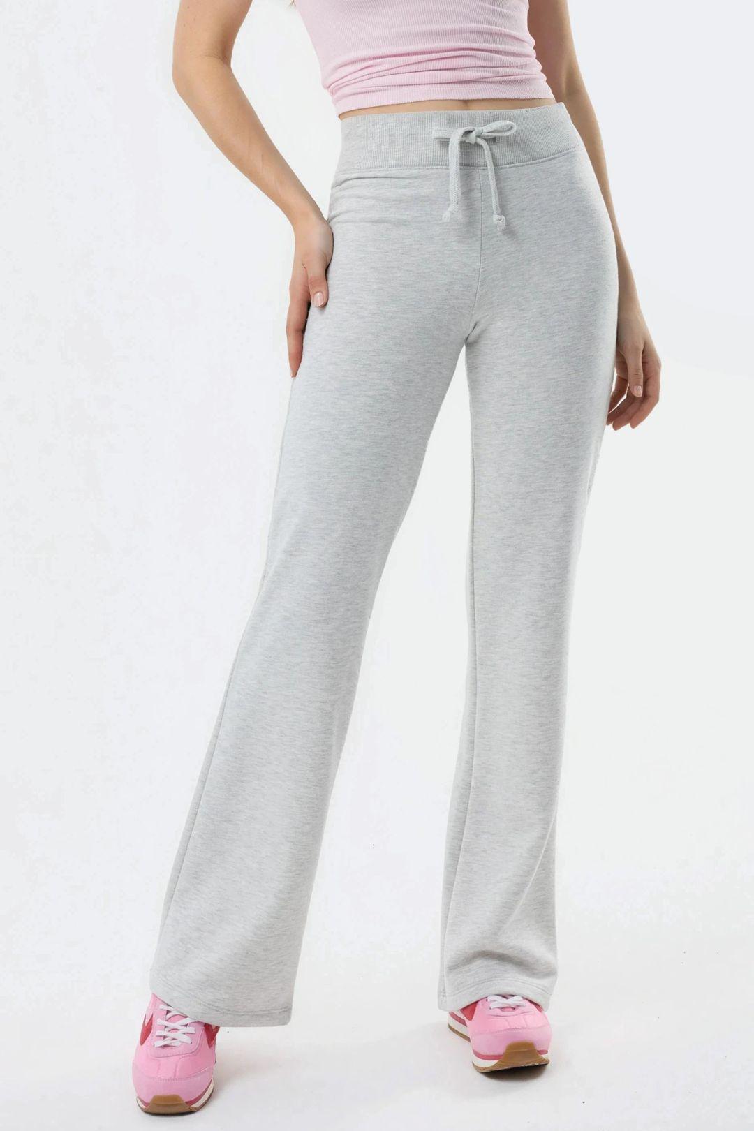 Elastische Taillen-Bootcut-Hosen