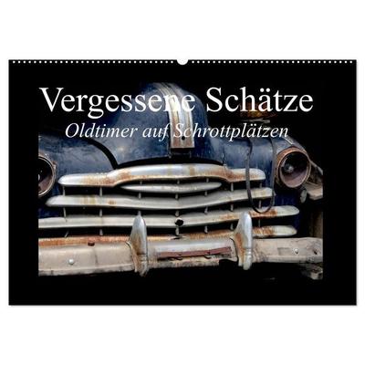 Vergessene Schätze - Oldtimer auf Schrottplätzen (Wandkalender 2027 DIN A2 quer), CALVENDO Monatskalender