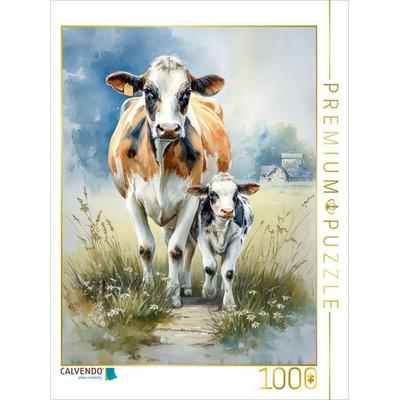 CALVENDO Puzzle Diese Kalb wird liebevoll großgezogen | 1000 Teile Lege-Größe 64x48cm Foto-Puzzle für glückliche Stunden, Sonstige von , Calvendo