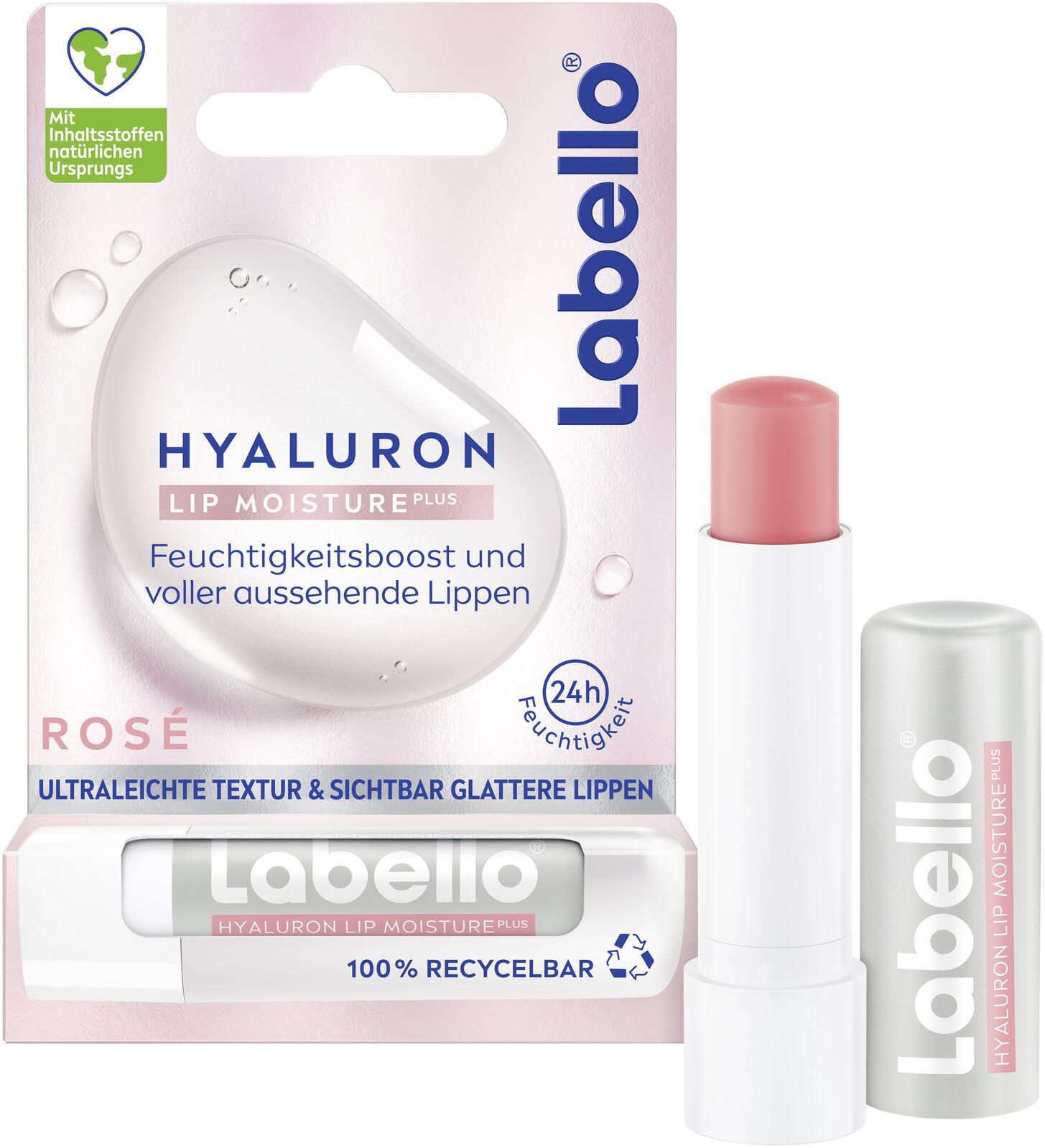 Labello HYALURON LIP MOISTURE PLUS ROSÉ Lippenpflege 5,2 g 88071