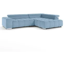 COTTA Ecksofa mit Funktion Orion Stoff Azure