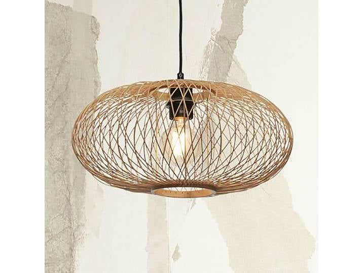 Suspension Cango Ø 40cm Beige/Beige Bambou E27
