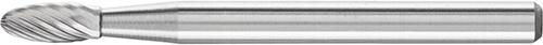 PFERD Hartmetall-Kleinfrässtift mit 3-mm-Schaft, Flammenform B, Zahnung 5