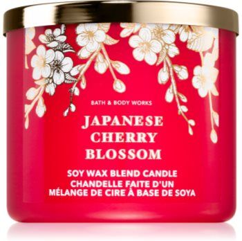 Bath & Body Works Japanese Cherry Blossom vela perfumada 411 g. Japanese Cherry Blossom