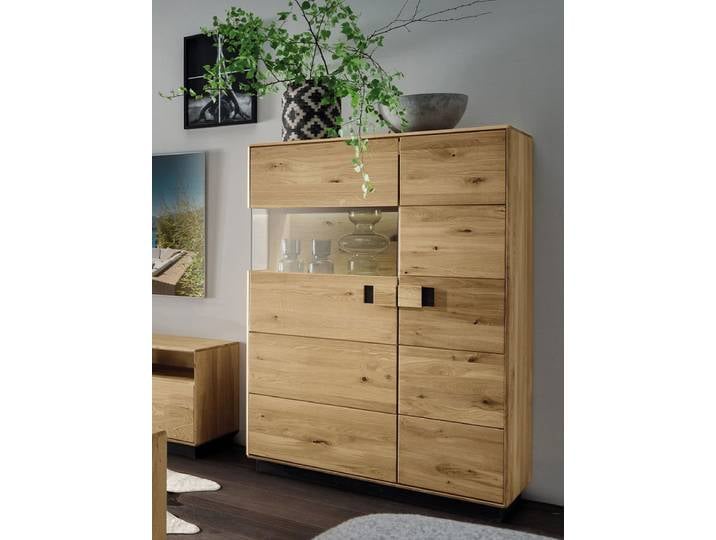 Highboard 96x140cm 'Montreal' Wildeiche geölt