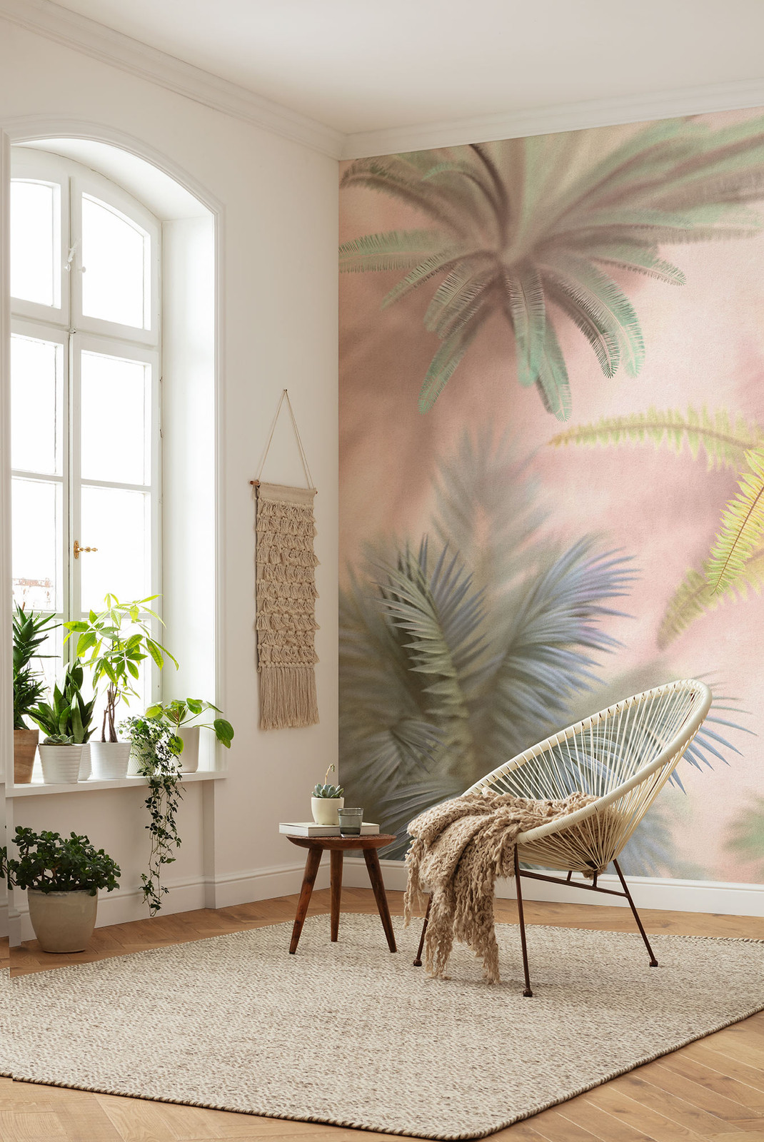home24 Fotobehang Vague Botany Multicolour B: 200 cm, H: 250 cm