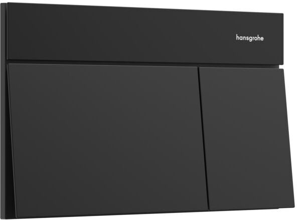 Hansgrohe iFrame Element E Betätigungsplatte 66003670 für 2-Mengen-Spülung, Metall, mattschwarz