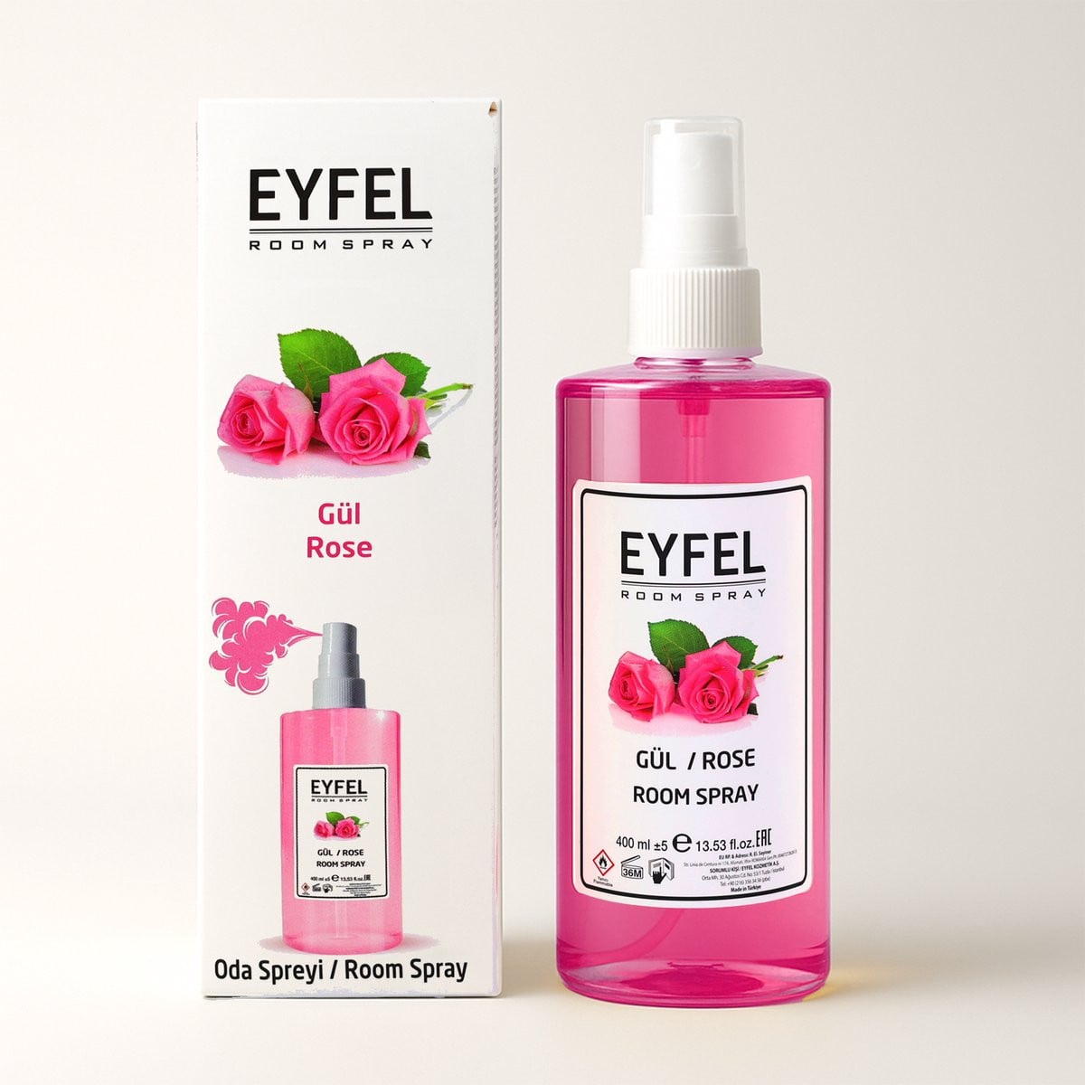 Eyfel Roomspray Rose 400ml