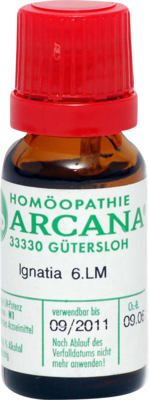 ARCANA Dr. Sewerin GmbH & Co.KG IGNATIA LM 6 Dilution 10 ml 02602275