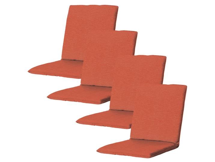 Niederlehner-Auflage 4er-Set, weiche & komfortable Gartenstuhlkissen, terra, 97 x 49 cm
