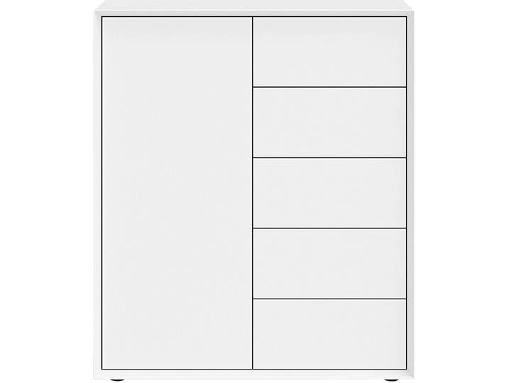 Highboard Sleek weiss MDF B 89 H 104 cm