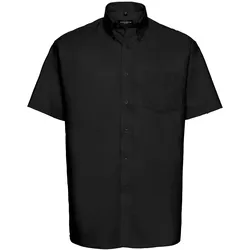 Russell Collection Klassisches Oxford Hemd – Kurzarm, black, 3XL