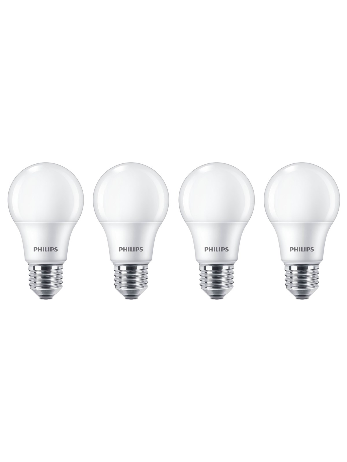 Philips LED-Lampe Standard 8W/827 (60W) Frosted 4-pack E27
