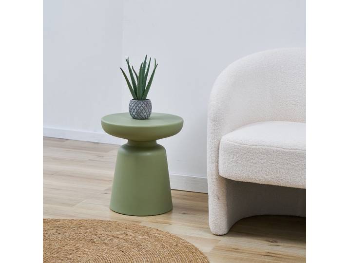 Bijzettafel Posio ronde salontafel 40 cm groen [en.casa]