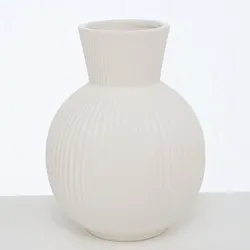 Vase Fezya 21cm Keramik weiß