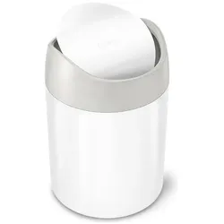 Simplehuman Abfalleimer 1.5 l, Weiss, Abfalleimer, Weiss