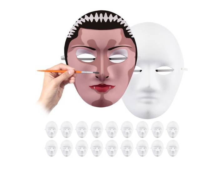 Relaxdays 200x Masker wit