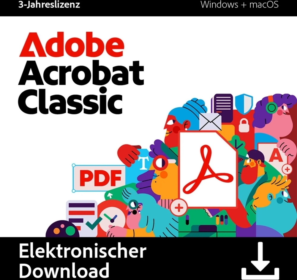 Adobe Acrobat Classic 3Y Download Code - Software - Desktop Publishing