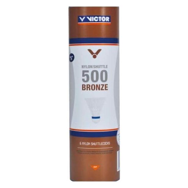 Victor be mit 6 badminton-federbällen nylon 500 (100519-100520)