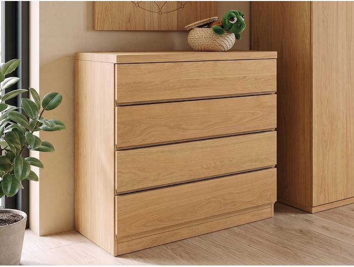 Eichenkommode Hell „Patrizia“ 100 cm Massivholz Eiche Hell