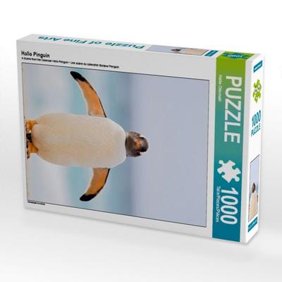 CALVENDO Puzzle Hallo Pinguin 1000 Teile Puzzle hoch | 1000 Teile Lege-Größe 64 × 48 cm Foto-Puzzle für glückliche Stunden