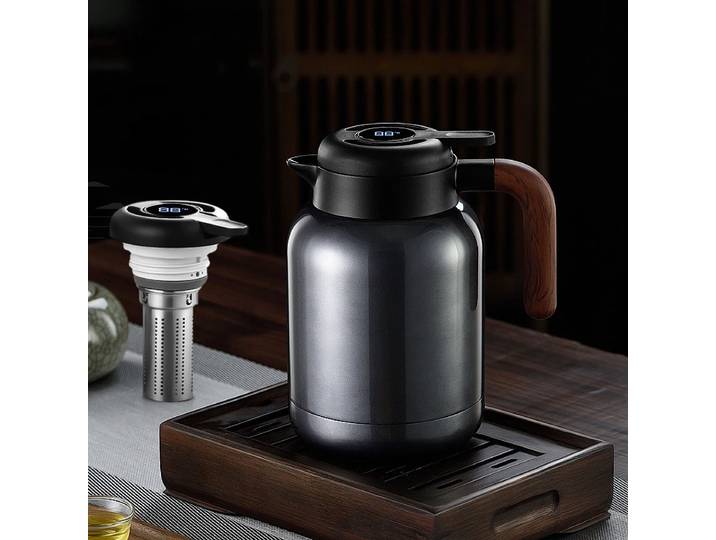 Bouteille Thermos en acier inoxydable 316, haute qualité, affichage Intelligent de la température, pichet à eau avec passoire à thé, théière, cafetière