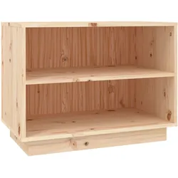 Helloshop26 - Schuhschrank Schuhaufbewahrung Möbelstück für Eingangsbereich/Flur/Wohnzimmer 60 x 34 x 45 cm massives braunes 02_0021393