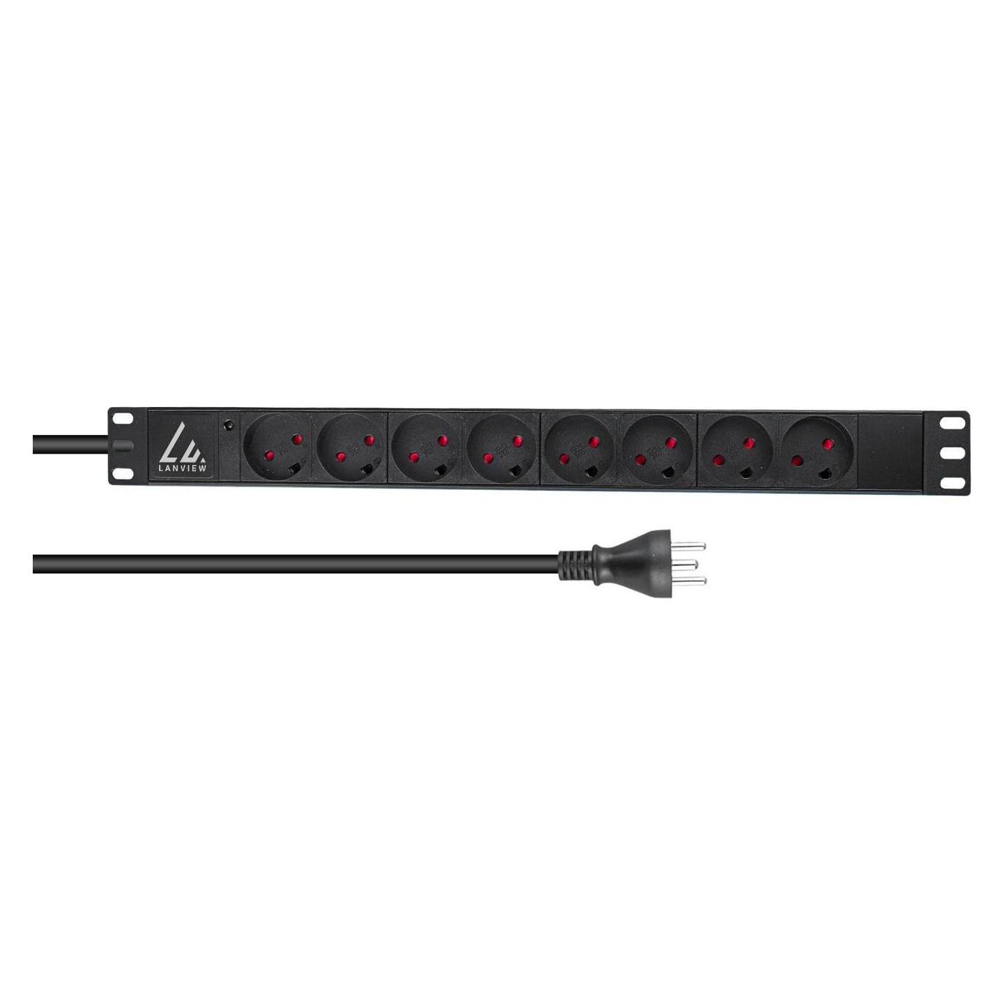 Lanview Steckdosenleiste (LVR-2MDK-LIC-DK8)
