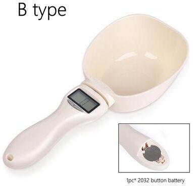 Multisell Products Hub Electronic LCD Digital Kitchen Scale, Pet Dog And Cat Measuring Tool, Weighing Spoon Feeding Bowl type B