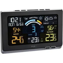 TFA® SPRING BREEZE Wetterstation schwarz